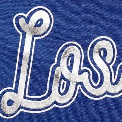 Women's G-III 4Her By Carl Banks Royal Los Angeles Dodgers Game Time Slub Beach V-Neck Cover-Up Dress -G-III Sales Store unnamed file 1478