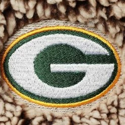 Women's G-III 4Her By Carl Banks Tan Green Bay Packers Sherpa Quarter-Zip Jacket -G-III Sales Store unnamed file 1501