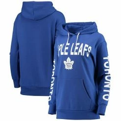 Women's G-III 4Her By Carl Banks Blue Toronto Maple Leafs Extra Inning Pullover Hoodie