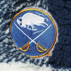 Women's G-III 4Her By Carl Banks Navy/White Buffalo Sabres Plaid Sherpa Quarter-Zip Jacket -G-III Sales Store unnamed file 1510