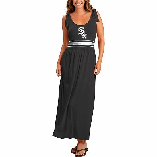 Women's G-III 4Her By Carl Banks Black Chicago White Sox Game Over Maxi Dress - Image 2