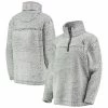 Women's G-III 4Her By Carl Banks Gray Chicago White Sox Sherpa Quarter-Zip Pullover Jacket