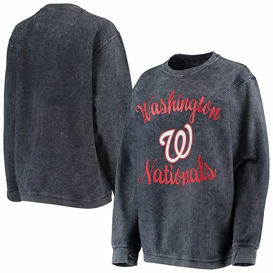 Women's G-III 4Her by Carl Banks Navy Washington Nationals Script Comfy Cord Pullover Sweatshirt Women's G-III 4Her By Carl Banks Navy Washington Nationals Script Comfy Cord Pullover Sweatshirt -G-III Sales Store unnamed file 1559