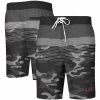 Men's G-III Sports By Carl Banks Black LSU Tigers Wave Camo Swim Trunks