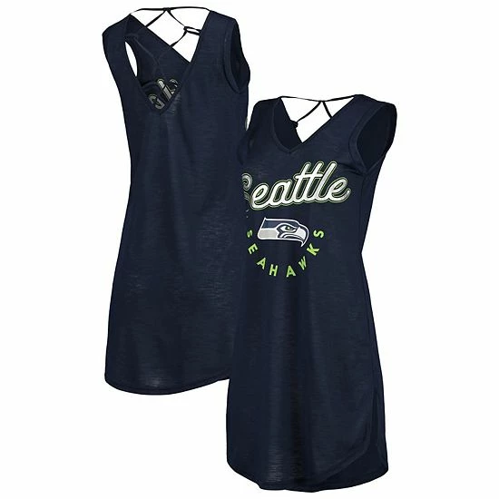 Women's G-III 4Her by Carl Banks College Navy Seattle Seahawks Game Time Swim V-Neck Cover-Up Dress Women's G-III 4Her By Carl Banks College Navy Seattle Seahawks Game Time Swim V-Neck Cover-Up Dress -G-III Sales Store unnamed file 1575