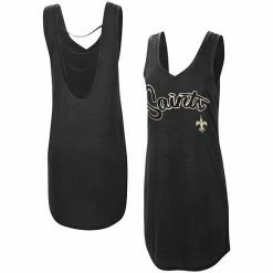 Women's G-III 4Her By Carl Banks Black New Orleans Saints Off Season Swimsuit Cover-Up