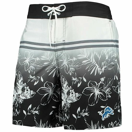 Men's G-III Sports by Carl Banks Black Detroit Lions Island Volley Swim Shorts Men's G-III Sports By Carl Banks Black Detroit Lions Island Volley Swim Shorts -G-III Sales Store unnamed file 1587