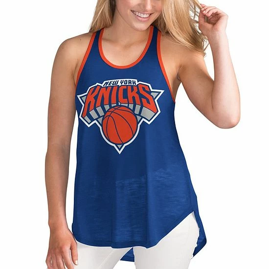 Women's G-III Sports by Carl Banks Blue New York Knicks Showdown Scoop-Neck Racerback Tank Top Women's G-III Sports By Carl Banks Blue New York Knicks Showdown Scoop-Neck Racerback Tank Top -G-III Sales Store unnamed file 1590