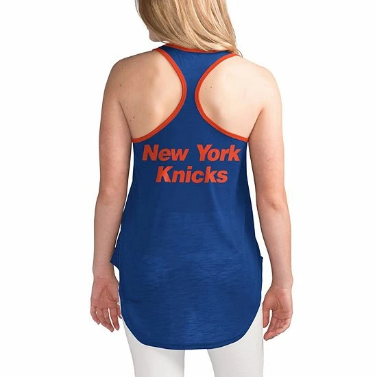 Women's G-III Sports by Carl Banks Blue New York Knicks Showdown Scoop-Neck Racerback Tank Top Women's G-III Sports By Carl Banks Blue New York Knicks Showdown Scoop-Neck Racerback Tank Top -G-III Sales Store unnamed file 1592