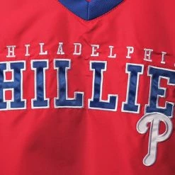 Men's G-III Sports By Carl Banks Red/Royal Philadelphia Phillies Kickoff Raglan V-Neck Pullover Jacket -G-III Sales Store unnamed file 1598