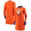 Women's G-III 4Her By Carl Banks Orange/Purple Clemson Tigers Hurry-Up Offense Dress