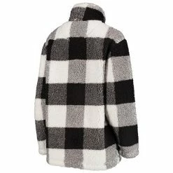 Women's G-III 4Her By Carl Banks Black Philadelphia Eagles Sherpa Plaid Quarter-Zip Jacket 3 Women's G-III 4Her By Carl Banks Black Philadelphia Eagles Sherpa Plaid Quarter-Zip Jacket -G-III Sales Store unnamed file 161