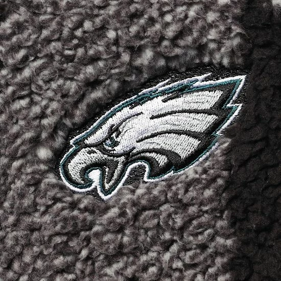 Women's G-III 4Her by Carl Banks Black Philadelphia Eagles Sherpa Plaid Quarter-Zip Jacket Women's G-III 4Her By Carl Banks Black Philadelphia Eagles Sherpa Plaid Quarter-Zip Jacket -G-III Sales Store unnamed file 162