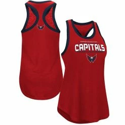 Women's G-III Sports By Carl Banks Red Washington Capitals Showdown Slub Racerback Tank Top