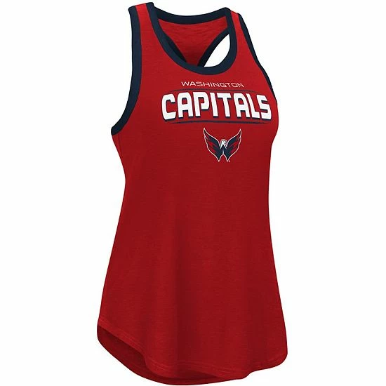 Women's G-III Sports by Carl Banks Red Washington Capitals Showdown Slub Racerback Tank Top Women's G-III Sports By Carl Banks Red Washington Capitals Showdown Slub Racerback Tank Top -G-III Sales Store unnamed file 1637