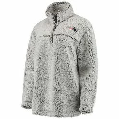 G-III Women's Gray New England Patriots Sherpa Quarter-Zip Pullover Jacket 2 G-III Women's Gray New England Patriots Sherpa Quarter-Zip Pullover Jacket -G-III Sales Store unnamed file 1641