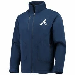 Men's G-III Sports By Carl Banks Navy Atlanta Braves Strong Side Full-Zip Jacket 2 Men's G-III Sports By Carl Banks Navy Atlanta Braves Strong Side Full-Zip Jacket -G-III Sales Store unnamed file 1655