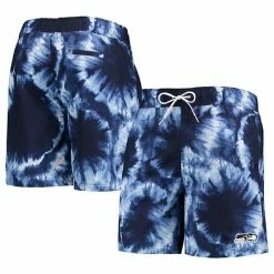 Men's G-III Sports By Carl Banks College Navy Seattle Seahawks Splash Volley Swim Shorts