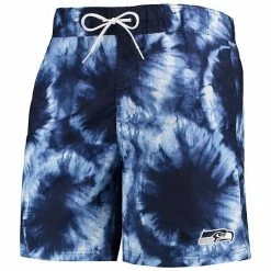 Men's G-III Sports By Carl Banks College Navy Seattle Seahawks Splash Volley Swim Shorts -G-III Sales Store unnamed file 1668
