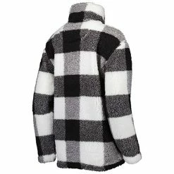 Women's G-III 4Her By Carl Banks Black Washington Commanders Sherpa Plaid Quarter-Zip Jacket -G-III Sales Store unnamed file 1673