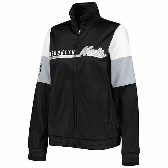 Women's G-III 4Her by Carl Banks Black Brooklyn Nets Change Up Full-Zip Track Jacket Women's G-III 4Her By Carl Banks Black Brooklyn Nets Change Up Full-Zip Track Jacket -G-III Sales Store unnamed file 1681