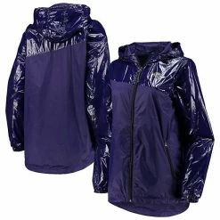 Women's G-III 4Her By Carl Banks Purple Baltimore Ravens Double-Coverage Full-Zip Hoodie Jacket