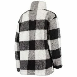 Women's G-III 4Her By Carl Banks Black/White Detroit Red Wings Plaid Sherpa Quarter-Zip Jacket 3 Women's G-III 4Her By Carl Banks Black/White Detroit Red Wings Plaid Sherpa Quarter-Zip Jacket -G-III Sales Store unnamed file 1733
