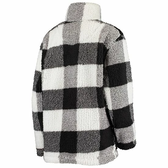 Women's G-III 4Her by Carl Banks Black/White Detroit Red Wings Plaid Sherpa Quarter-Zip Jacket Women's G-III 4Her By Carl Banks Black/White Detroit Red Wings Plaid Sherpa Quarter-Zip Jacket -G-III Sales Store unnamed file 1733