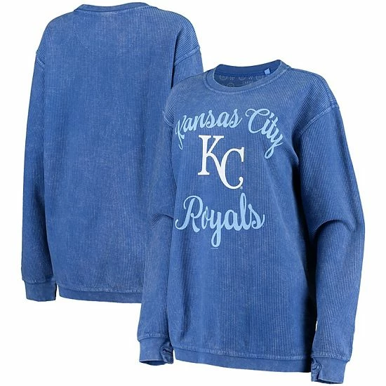 Women's G-III 4Her by Carl Banks Royal Kansas City Royals Script Comfy Cord Pullover Sweatshirt Women's G-III 4Her By Carl Banks Royal Kansas City Royals Script Comfy Cord Pullover Sweatshirt -G-III Sales Store unnamed file 1744