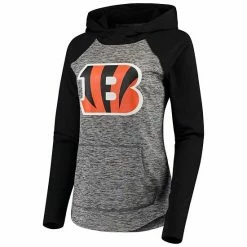Women's G-III 4Her By Carl Banks Heathered Gray/Black Cincinnati Bengals Championship Ring Pullover Hoodie -G-III Sales Store unnamed file 1761