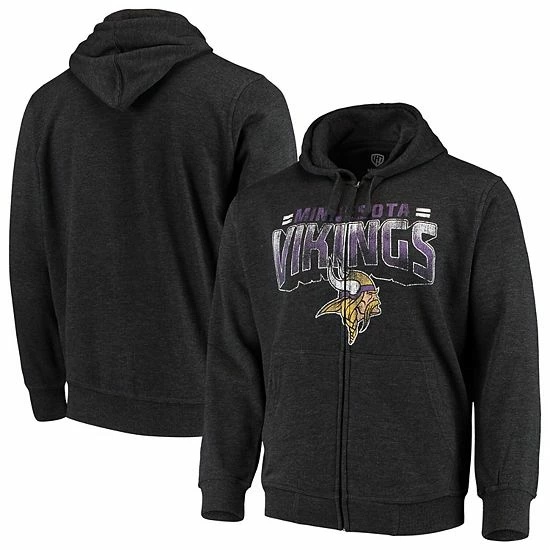 Men's G-III Sports by Carl Banks Charcoal Minnesota Vikings Perfect Season Full-Zip Hoodie Men's G-III Sports By Carl Banks Charcoal Minnesota Vikings Perfect Season Full-Zip Hoodie -G-III Sales Store unnamed file 1797