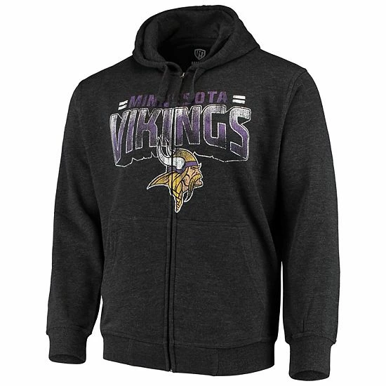 Men's G-III Sports by Carl Banks Charcoal Minnesota Vikings Perfect Season Full-Zip Hoodie Men's G-III Sports By Carl Banks Charcoal Minnesota Vikings Perfect Season Full-Zip Hoodie -G-III Sales Store unnamed file 1799