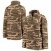 Women's G-III 4Her By Carl Banks Camo San Francisco Giants Sherpa Quarter-Zip Jacket