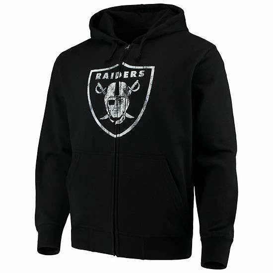 Men's G-III Sports by Carl Banks Black Oakland Raiders Primary Logo Full-Zip Hoodie Men's G-III Sports By Carl Banks Black Oakland Raiders Primary Logo Full-Zip Hoodie -G-III Sales Store unnamed file 1823