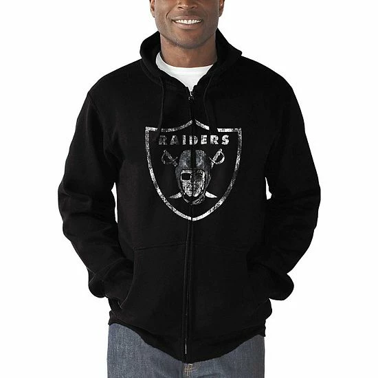 Men's G-III Sports by Carl Banks Black Oakland Raiders Primary Logo Full-Zip Hoodie Men's G-III Sports By Carl Banks Black Oakland Raiders Primary Logo Full-Zip Hoodie -G-III Sales Store unnamed file 1827