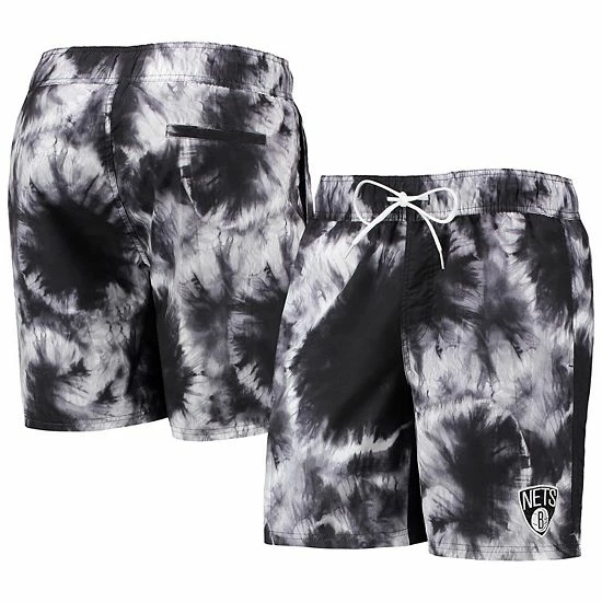 Men's G-III Sports by Carl Banks Black Brooklyn Nets Splash Volley Swim Shorts Men's G-III Sports By Carl Banks Black Brooklyn Nets Splash Volley Swim Shorts -G-III Sales Store unnamed file 1829