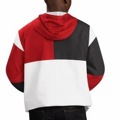 Men's G-III Sports By Carl Banks White/Red Georgia Bulldogs College Fair Catch Half-Zip Hoodie -G-III Sales Store unnamed file 183
