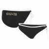 Women's G-III 4Her By Carl Banks Black New Orleans Saints Perfect Match Bikini Bottom