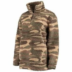 Women's G-III 4Her By Carl Banks Camo Los Angeles Dodgers Sherpa Quarter-Zip Jacket -G-III Sales Store unnamed file 1837