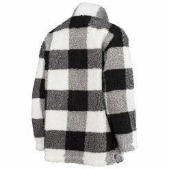Women's G-III 4Her By Carl Banks Black Carolina Panthers Sherpa Plaid Quarter-Zip Jacket 3 Women's G-III 4Her By Carl Banks Black Carolina Panthers Sherpa Plaid Quarter-Zip Jacket -G-III Sales Store unnamed file 1851