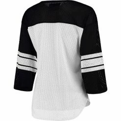 Women's G-III 4Her By Carl Banks White/Black Arizona Cardinals First Team Three-Quarter Sleeve Mesh T-Shirt -G-III Sales Store unnamed file 1865