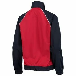 Women's G-III 4Her By Carl Banks Navy/Red Houston Texans Backfield Raglan Full-Zip Track Jacket -G-III Sales Store unnamed file 1884