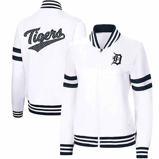 Women's G-III 4Her by Carl Banks White Detroit Tigers Pre-Game Full-Zip Track Jacket Women's G-III 4Her By Carl Banks White Detroit Tigers Pre-Game Full-Zip Track Jacket -G-III Sales Store unnamed file 1891