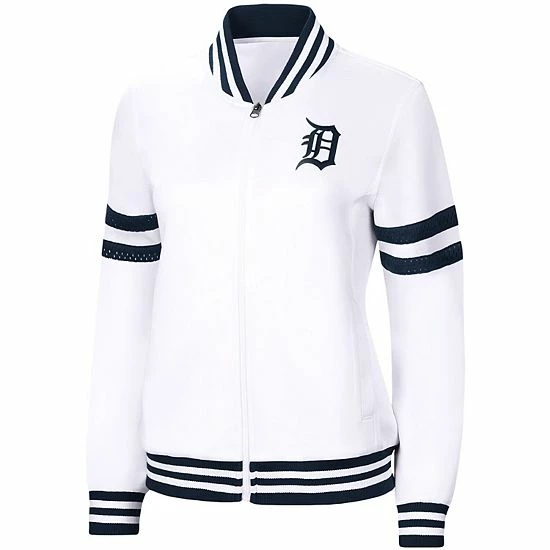 Women's G-III 4Her by Carl Banks White Detroit Tigers Pre-Game Full-Zip Track Jacket Women's G-III 4Her By Carl Banks White Detroit Tigers Pre-Game Full-Zip Track Jacket -G-III Sales Store unnamed file 1892