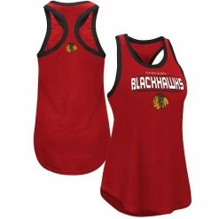 Women's G-III Sports By Carl Banks Red Chicago Blackhawks Showdown Slub Racerback Tank Top