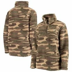 Women's G-III 4Her By Carl Banks Camo Houston Astros Sherpa Quarter-Zip Jacket