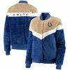 Women's G-III 4Her By Carl Banks Royal/Cream Indianapolis Colts Riot Squad Sherpa Full-Snap Jacket