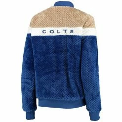 Women's G-III 4Her By Carl Banks Royal/Cream Indianapolis Colts Riot Squad Sherpa Full-Snap Jacket -G-III Sales Store unnamed file 1954