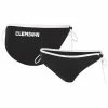 Women's G-III 4Her By Carl Banks Black Clemson Tigers Perfect Match Bikini Bottom