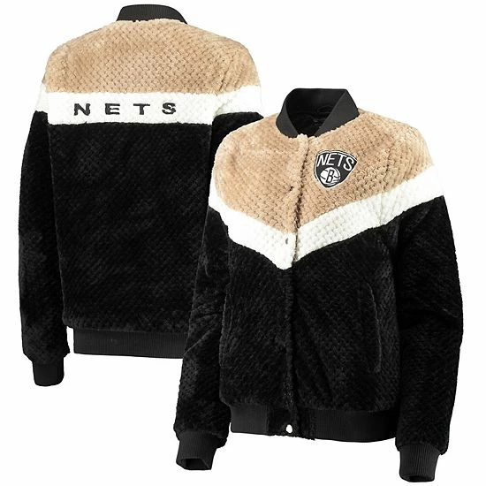 Women's G-III 4Her by Carl Banks Black/Cream Brooklyn Nets Riot Squad Sherpa Full-Snap Jacket Women's G-III 4Her By Carl Banks Black/Cream Brooklyn Nets Riot Squad Sherpa Full-Snap Jacket -G-III Sales Store unnamed file 1991